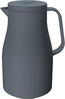 alfi NEO Isolierkanne 1,00 l, 12 h heiß, Hartglaseinsatz, stormy grey