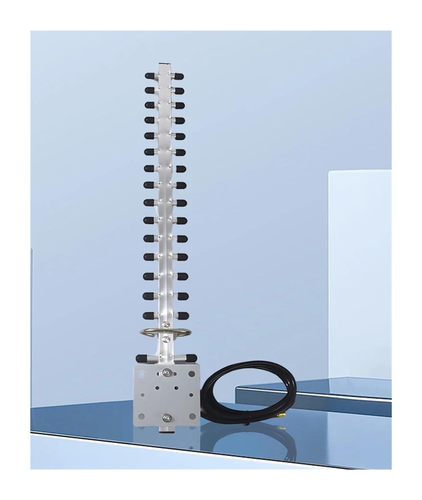 Antenne WiFi 25dBi À Gain Élevé for L'extérieur | Conception directionnelle, connecteur RP-SMA, résistant aux intempéries, couverture longue portée, for routeurs/modems