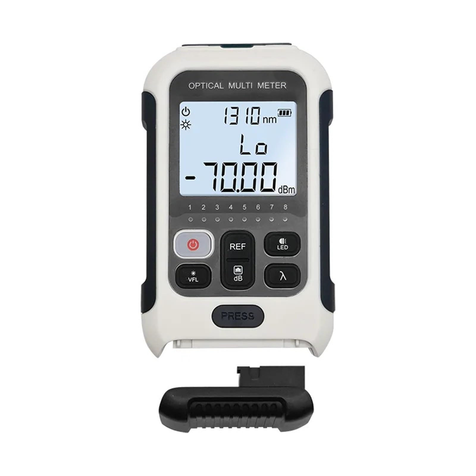 Testeur Fibre Optique, Compteur de puissance à fibre optique, localisateur visuel de défauts rechargeable multifonctionnel, 20/30 mW, lumière LED VFL, testeur de câbles RJ45(70 to 10dBm-V10)