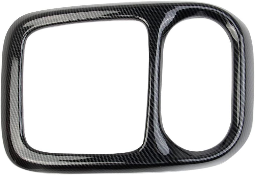 Carbon Fiber Central Control Cup Holder Storage Box Trim for Chrysler Pacifica 2017-2025
