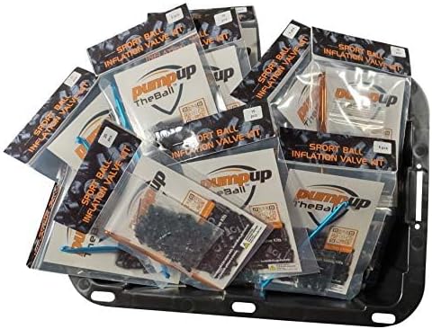 Miniatura 6 de pumpuptheball Kit de válvula de inflado de pelota deportiva (25 válvulas de repuesto) para baloncesto, fútbol, voleibol y fútbol