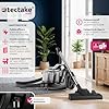 tectake® Aspirapolvere Senza Sacco 900 W, Capacità 3L, 79 dB, Aspiratore con Filtro HEPA XXL, Ideale per Pavimenti e Tappeti, Contenitore Grande per Polvere, Asta Telescopica, Accessori Inclusi