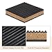 Rubber Cork Composite Mat for Treadmill, Washing Machine & Heavy Industrial Equipment – Low-Noise Vibration Dampening Pad, 75 x 75 x 22.3 mm, 4-Pack