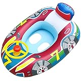 Baby Schwimmen Trainer Sitz, Aufblasbarer Automobil Schwimmring, Lenkrad-Griff, Schwimmen-Spielzeug Der Kinder Für Kinder 2-5 Jahre Alt