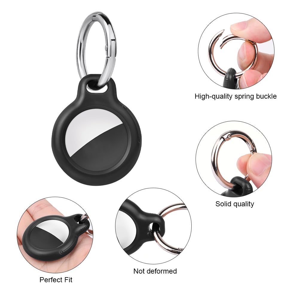 Ainiv Llavero para AirTag, 1 Pieza Funda Protectora, Portátil Llavero Impermeable para AirTag 2021, Localizador para Keychain, Mascotas y Mochilas — view 3