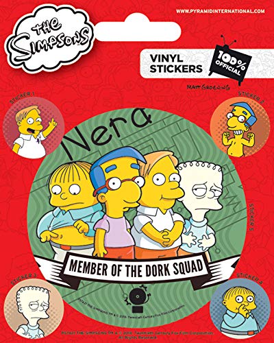 The Simpsons Dork Squad Vinyl Sticker, Multi-Color, 10 x 12.5cm