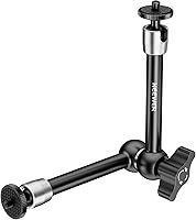 Vista 9 de NEEWER Brazo mágico de fricción articulado ajustable de 15 cm con tornillo de 1/4 en ambos extremos, compatible con jaula SmallRig, flash/luz