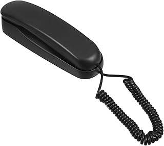 SHINEOFI Teléfono de Pared Colgante para Oficina Teléfono Portátil con Tecnología de Transmisión de Sonido Instalación y Adaptable