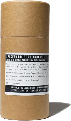 The Bodhi Press Incienso curativo a base de hierbas para aromaterapia, meditación, varillas de incienso 100% orgánico, incienso de cuerda del