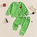 GINEVSAL Baby Boy Christmas Outfits Heart Animal Green Long Sleeve Sweatshirt Pants Set Toddler Infant Christmas Clothes