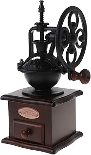 Joocyee ręczny młynek do kawy w stylu retro, w stylu retro, młynek do drewna, młynek, olbrzymia konstrukcja, ręczne urządzenie kuchenne, jak na zdjęciu