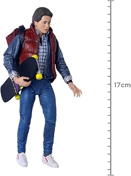 NECA Back to The Future Marty McFly [with Backpack, Skateboard & Guitar] - Ultimate 7 Scale Action Figure | Back To The Future Ultimate Series 7 Inch Action Figure - Marty McFly (Past)