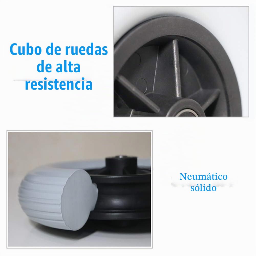 8"x 2" (200 X 50) Antideslizantes De Goma PU Ruedas para Sillas De Ruedas Ruedas Delanteras, para Muchas Sillas De Ruedas Estándar/Silla De Ruedas Eléctrica Reemplazo De 1 Par