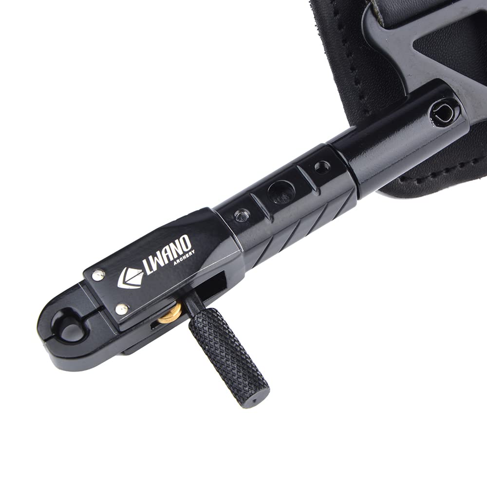 SHARROW Tir à Arc Décocheur Release Aids Arc à Poulies Aides à la Libération du Poignet Réglable Trigger Pince de Rotation à 360 Degrés Accessoires pour Arc et Flèches