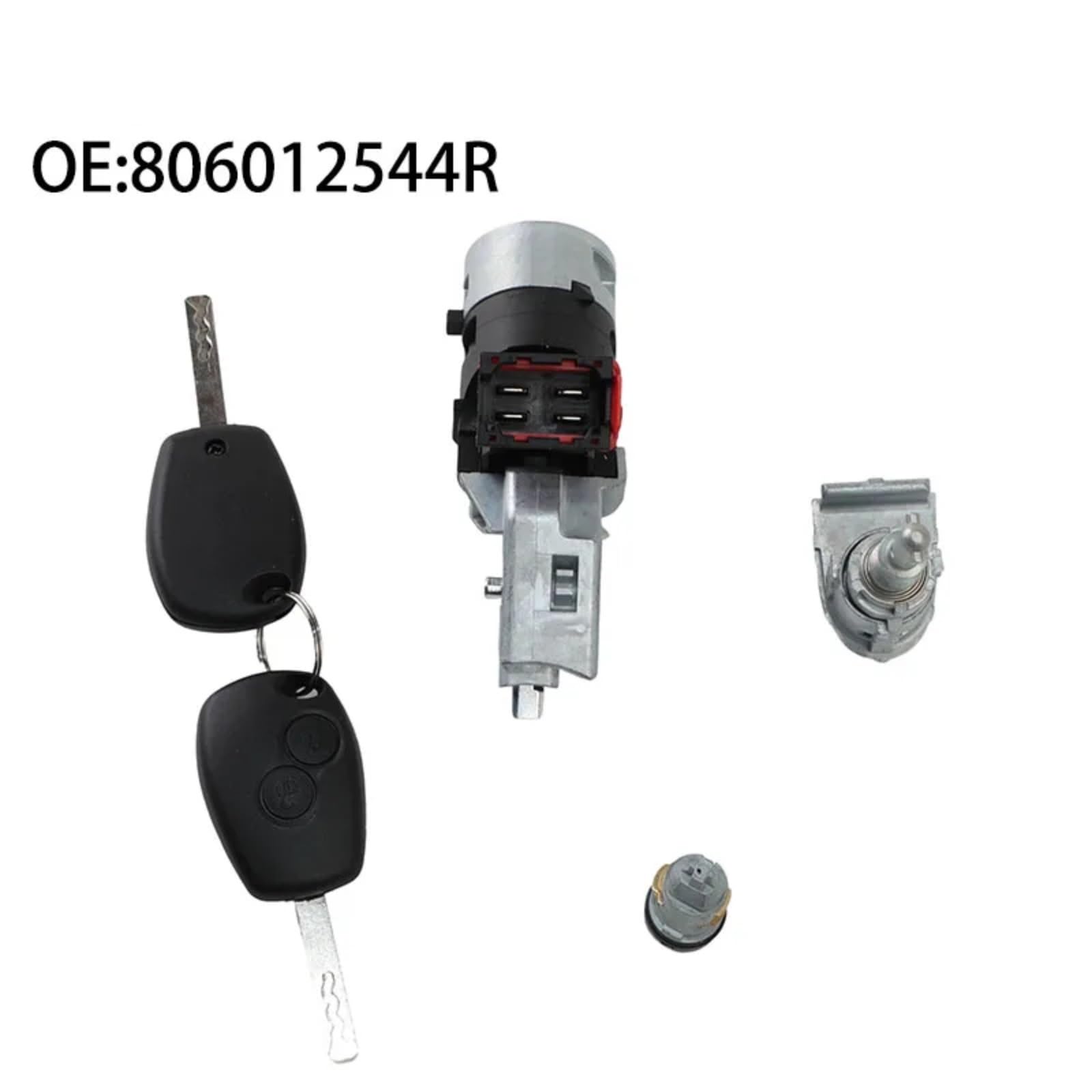 Cilindro De Bloqueo Interruptor De Arranque Encendido Con Llaves Compatible Con Master Mk II 2010-2018 Para Kangoo II 2008-2025 806012544R 806012362R Clausor Bombín Arranque Kit