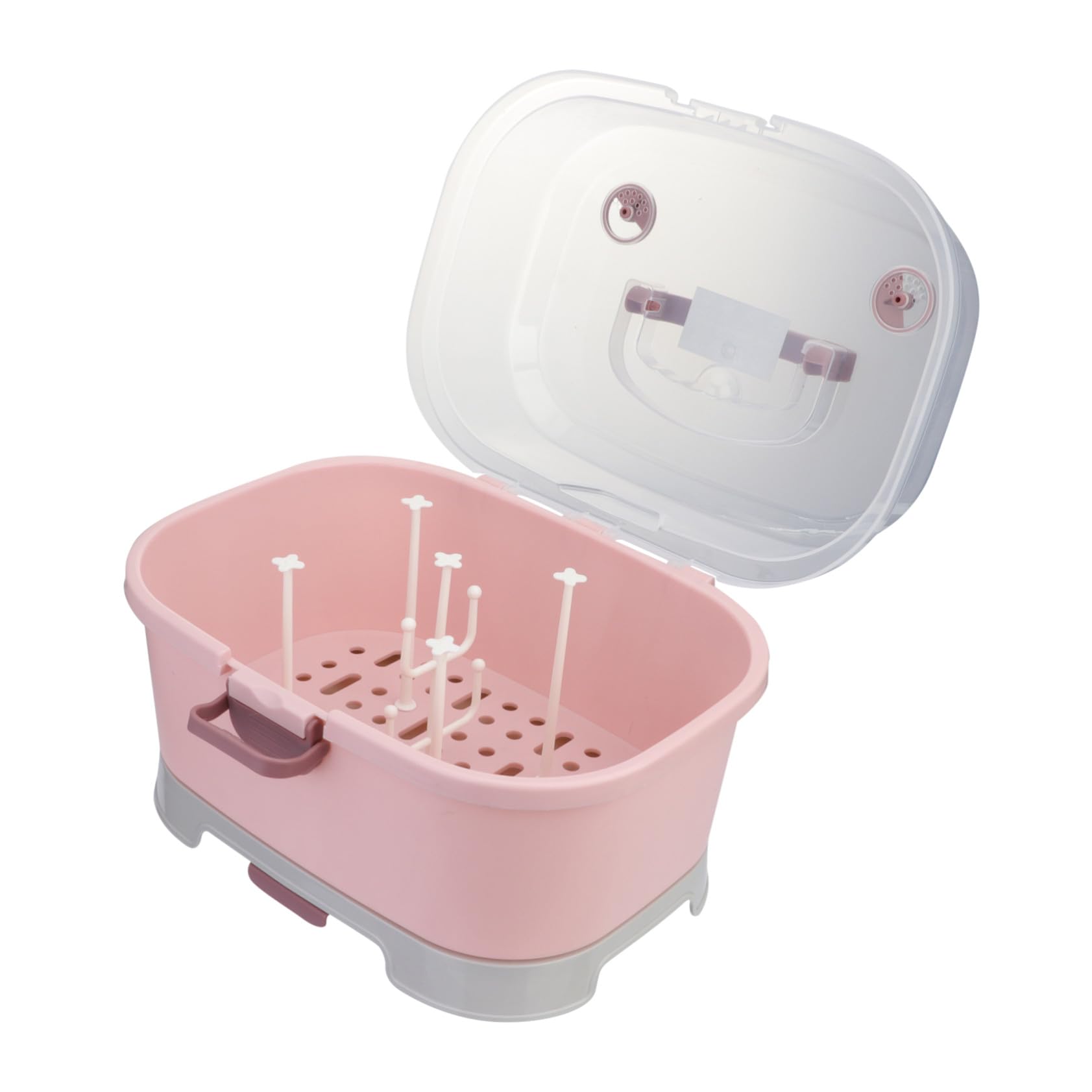 Aufbewahrungsbox Stauraum Pp Babyflaschen mit aus Große Gutem Verschluss Ausreichend Praktischer Babyflaschen Organizer und Zuhause und Unterwegs