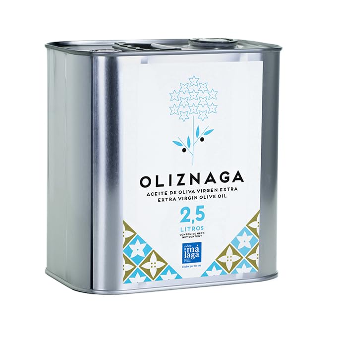 Aceite de oliva virgen extra lata 2,5 litros. Variedad Hojiblanca, picual y arbequina. Aceite Gourmet Virgen Extra. Excelencia en cada gota. Regalo original o uso propio.