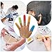 24 Pcs Silicone Hot Glue Finger Caps Finger Protector 3 Sizes Rubber Fingers Covers Anti-Slip Crochet Finger Guard Reusable Finger Protector Sleeve Tips Guard for Sewing Sorting Paper Ironing