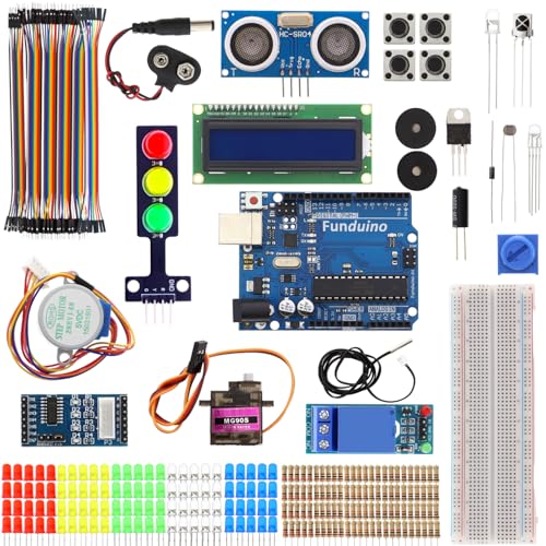 Funduino Starter Kit UNO R3 Basic, 100{1625a829b02c774d327277055e35dd3399a8540009fc48d7cb8370390548a1c3} kompatibel zu Arduino, mit deutschsprachigen Anleitungen, umfrangreiches Lernset für Einsteiger und Fortgeschrittene Funduino Starter Kit UNO R3 Basic, 100{1625a829b02c774d327277055e35dd3399a8540009fc48d7cb8370390548a1c3} kompatibel zu Arduino, mit deutschsprachigen Anleitungen, umfrangreiches Lernset für Einsteiger und Fortgeschrittene