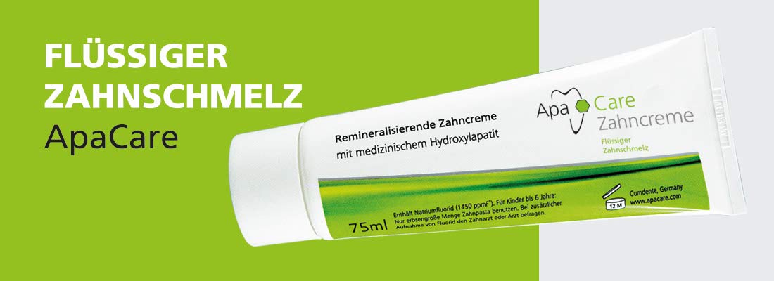 ApaCare Zahncreme Mit Flüssigem Zahnschmelz – 3x75 Ml, Remineralisiert, Stärkt Den Zahnschmelz & Hellt Schonend Auf