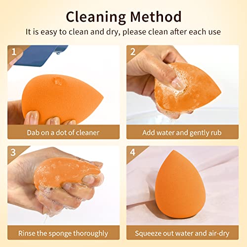 BEAKEY Set Spugne per Trucco, Spugna di Bellezza