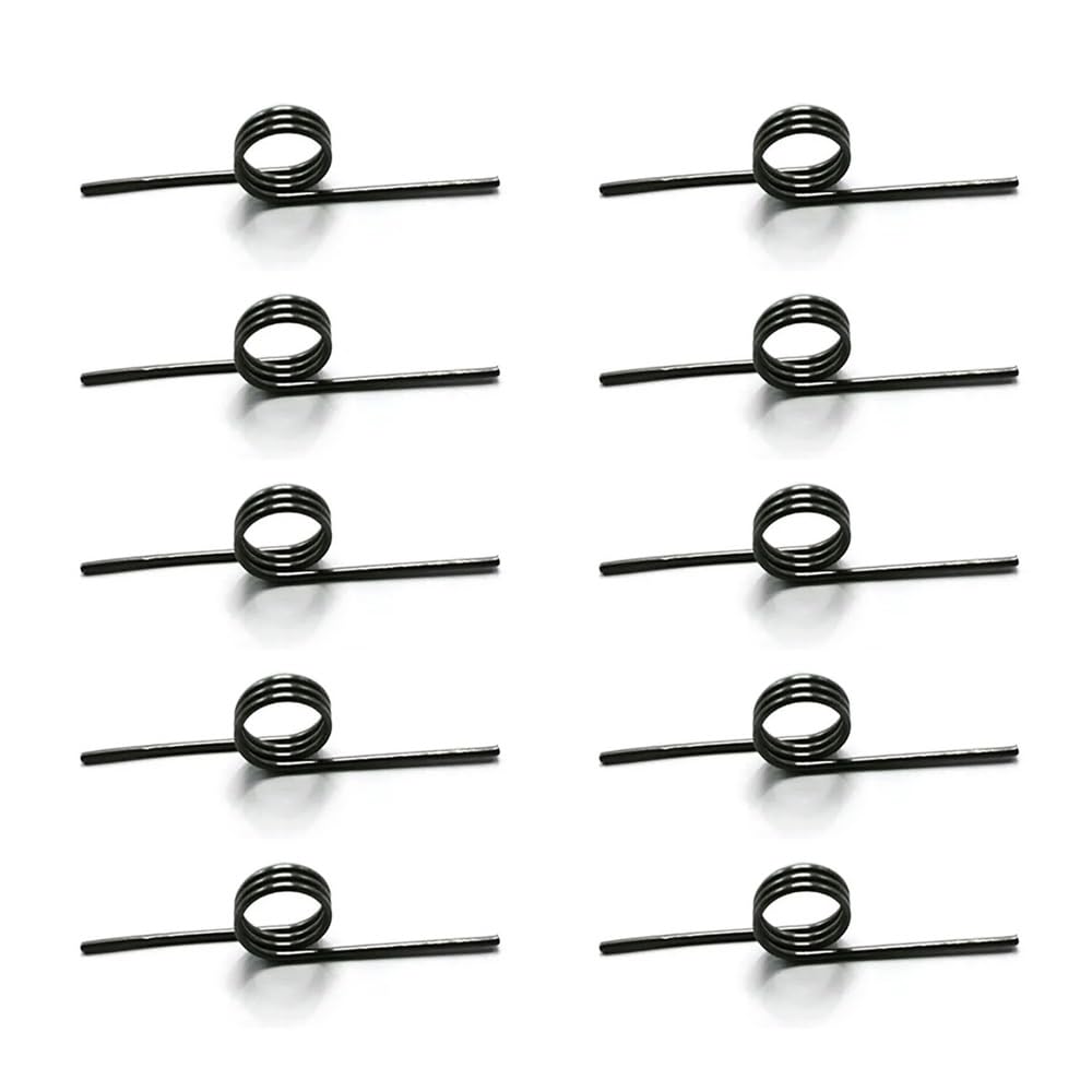 SellGood Metal Springs 10pcs WD 1.2mm 3Coils Spring Steel V-spring Torsion Tiny Torsion Springs Hairpin Spring 180/120/90/60 Degree Metal Springs(180 Degrees)