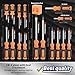 Amartisan 86-Piece Magnetic Screwdrivers Set with Case, Includs Slotted, Phillips, Hex, Pozidriv,Torx and Precision Screwdriver Set, Magnetizer Demagnetizer Tools, Tools for Men