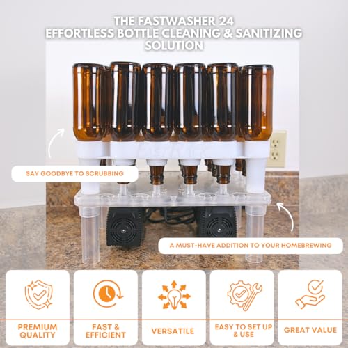 Lave-bouteilles FastWasher24 lave 24 bouteilles de 330ml