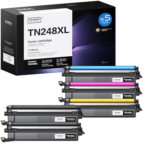 Pack 5 TN248xl compatible Brother DCP-L3560CDW HL-L3240CDW