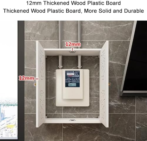 Wall-Mounted Boiler Valve Pipe Shield Cover - Stylish Gas Line Protection for Kitchen, Bathroom, Living Room - Durable Decor, Safety Solution, Home Improvement