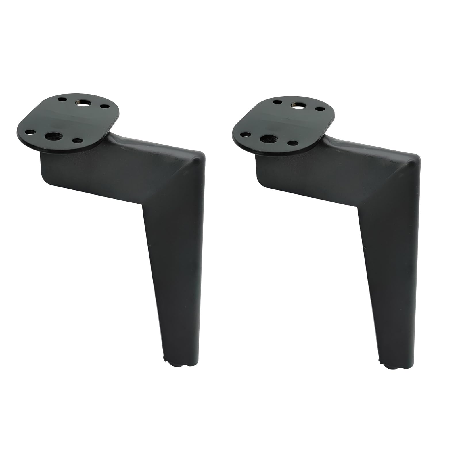 Patas de metal para muebles pesados de 7 pulgadas con agujeros de rosca