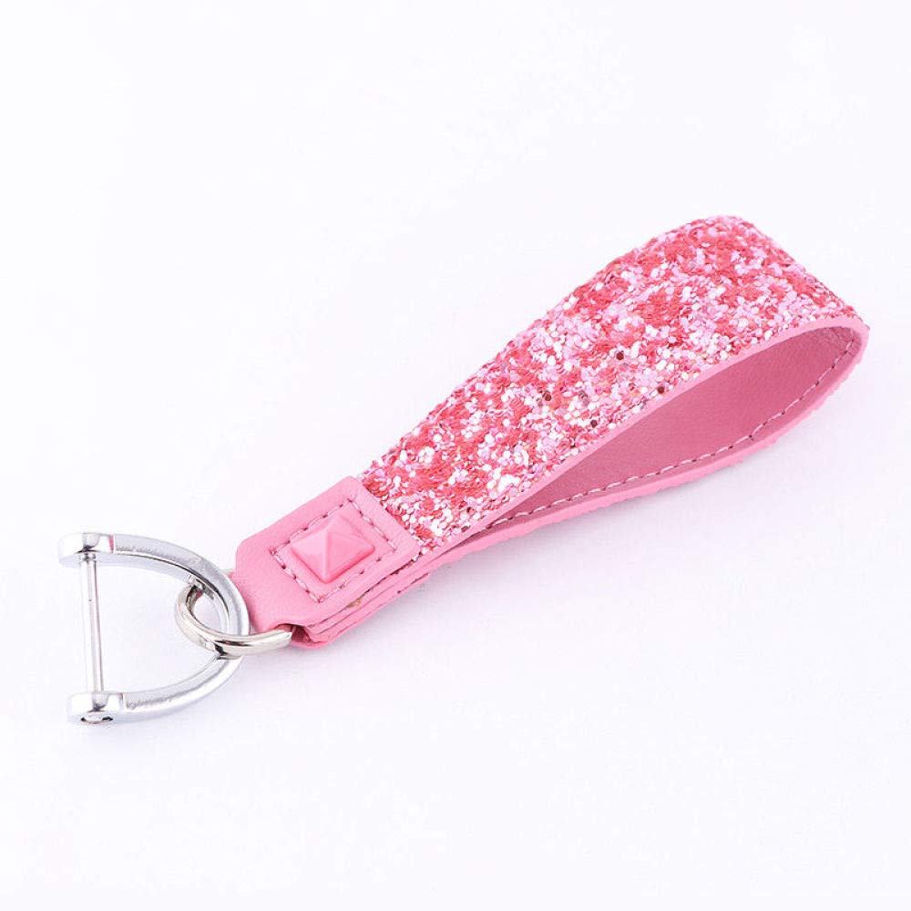 ALQYST For Crystal Diamond Key Case Shell Protector For Cadillac Ats L Srx Cts Xts Sls Ct6 Gifts For Women Girl,Pink-keychain