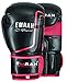 EMRAH Guantes de Boxeo (Negro/Rosa, 10 oz)
