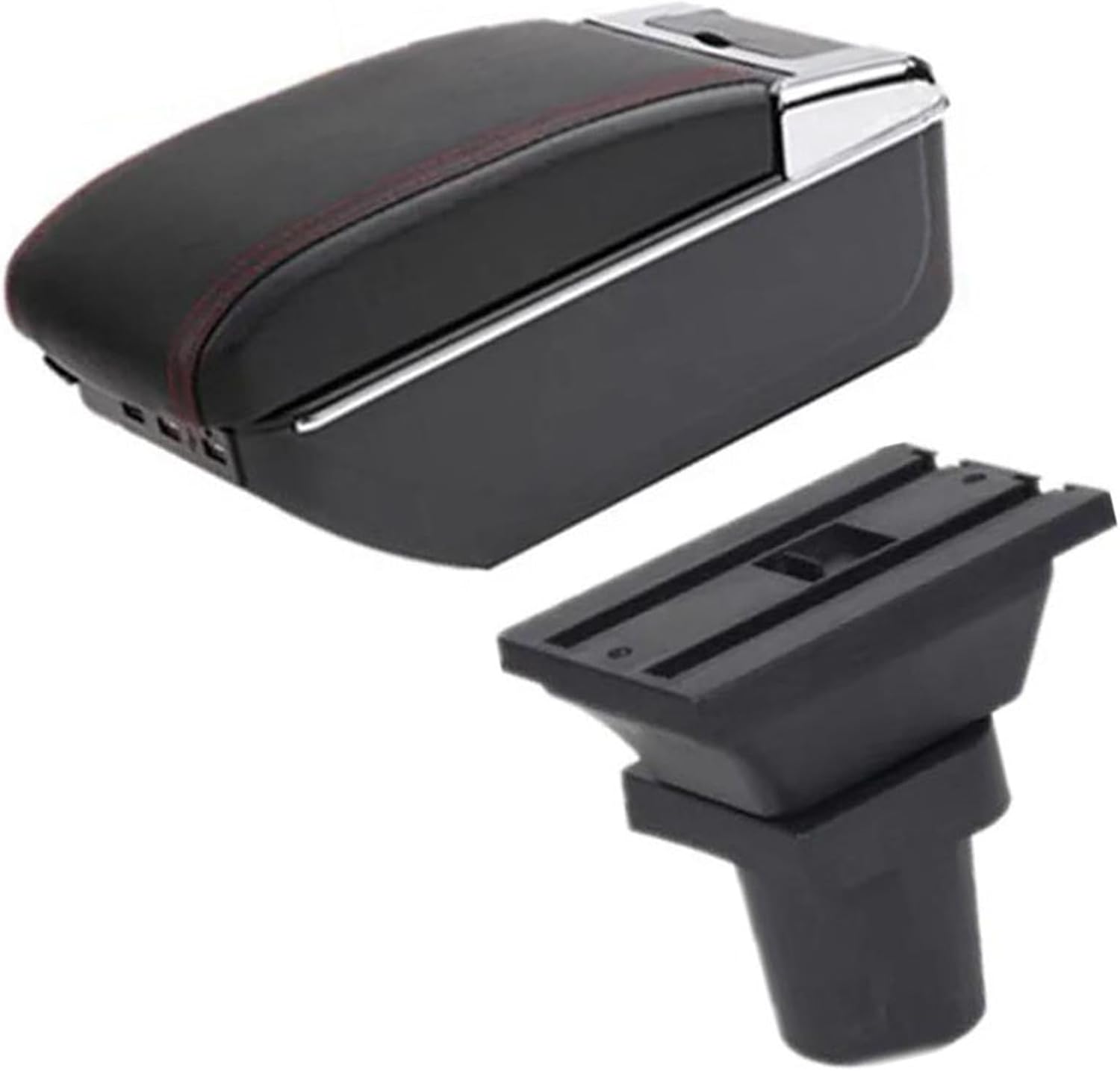 Car Arm Rest Armrest Box With Cup Holder Double Layer Storage Armrest Box With 7 USB Ports For Toyota For Yaris For Vitz 5door Hatchback 2005-2011
