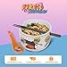 Culture Fly Naruto Ramen Bowl Set with Chopsticks and Spoon, 20 oz Ceramic Microwave Instant Noodle Bowls with Chopsticks, Ramen Noodle Bowl, Rice Bowl Anime Gifts for Men