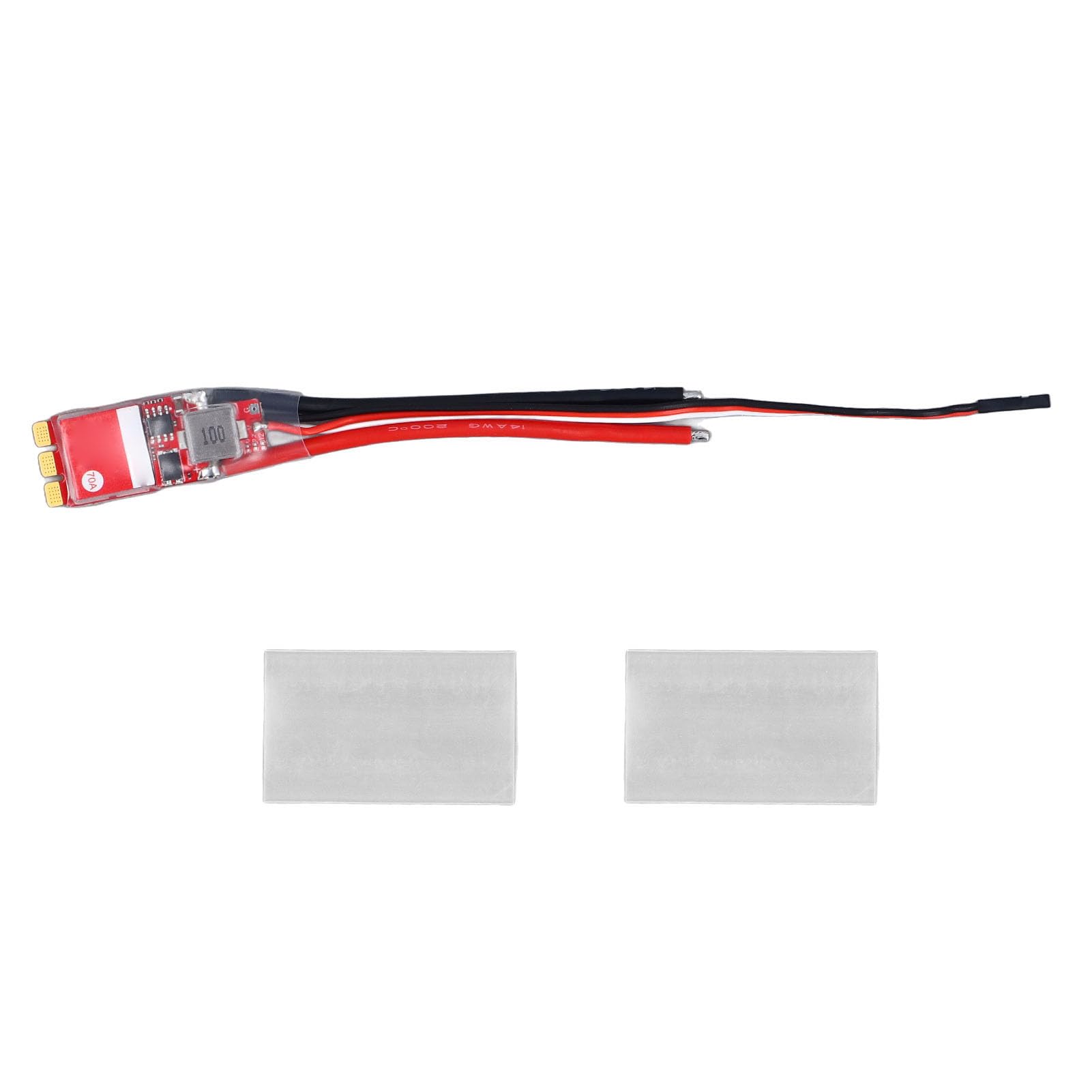 Cocoarm Bezszczotkowy ESC, 70A Bezszczotkowy Silnik ESC 2 do 6S z STM32G071 128KHz PWM, Regulowany 5V do 12V BEC, BLHeli 32 Puszczania Samolotów RC Car Boat Drone