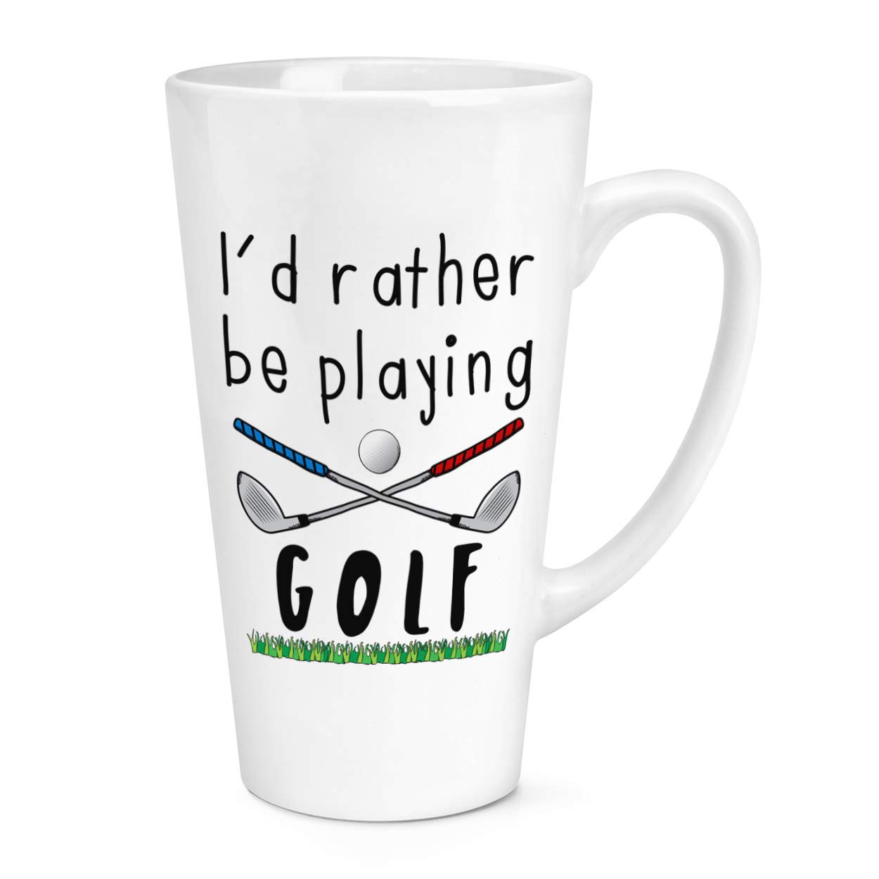I'd Rather Be Playing Golf 17oz Large Latte Mug Cup