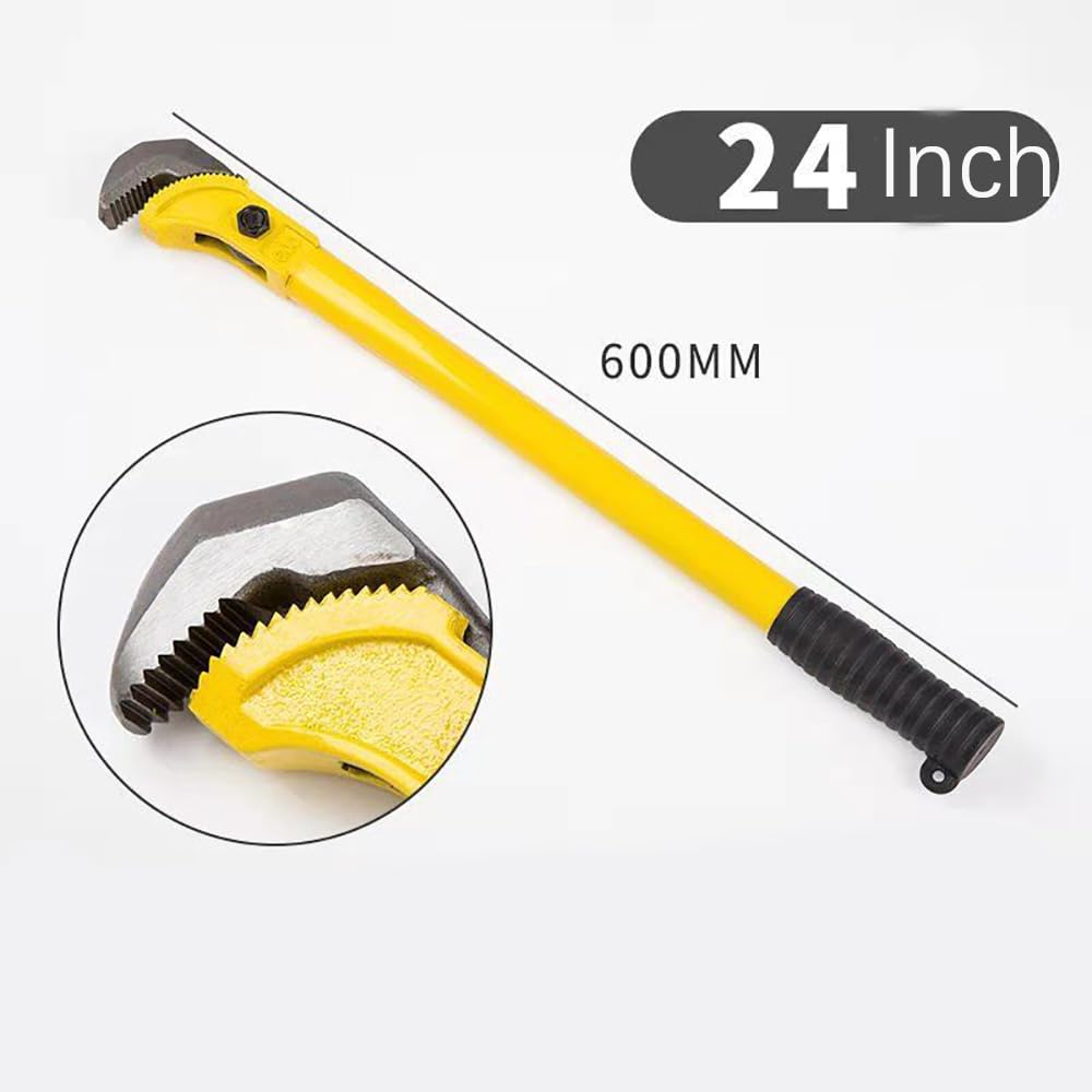 Professionelles Edelstahl-Rohrzangen-Set, 45,7 cm, langlebiger, verstellbarer Schraubenschlüssel mit rutschfestem Griff, verschleißfeste Drehwerkzeuge