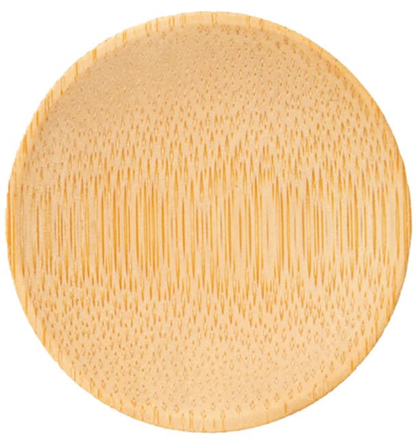 Greenuso Monouso | 12 Platos de Bambú, Ø6cm, Color Natural, Platos para Degustación, Catering, Restaurantes, Ecológico, Reutilizable, Diseño Único