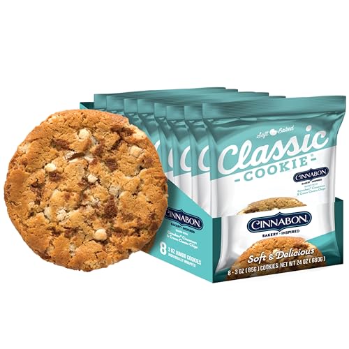 Classic Cookie, Soft Baked Cookie, Cinnabon® Cookie 3oz, 8 Count Pack