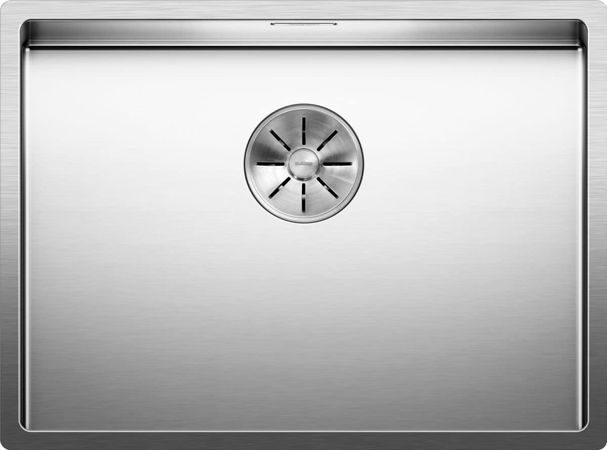 BLANCO 521574 Claron 450-IF Built-in Kitchen Sink, Stainless Steel, Satin Gloss, 450mm