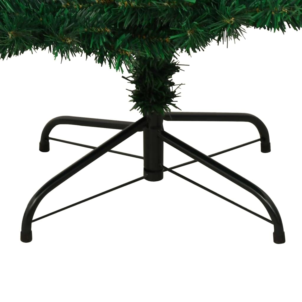 Spiralna choinka z oświetleniem, 150 cm, zielona, sztuczna choinka z 120 diodami LED, 8 efektów świetlnych, stabilna podstawa, zasilana przez USB