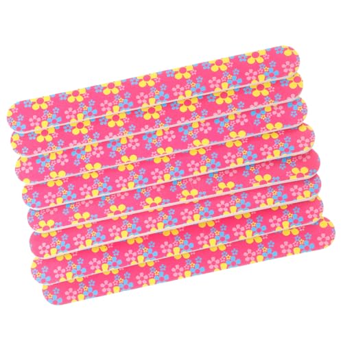 SHERCHPRY 8Pcs Sponge Fingernail File Double Sided Nail Files for Professional Nail Care Lightweight and Portable Tool for Creative Nail Art for Thick Toenails and DIY Projects