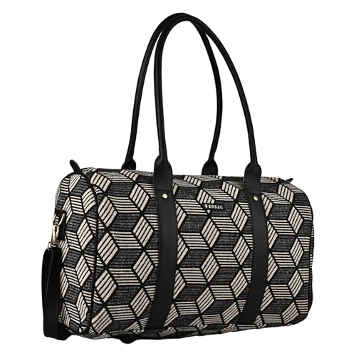 Image of ENSAC Travel Duffle Bags for Women, Large Cabin Waterproof Weekender Bag, Carry-On Overnight Travel Bag with Adjustable Shoulder Strap