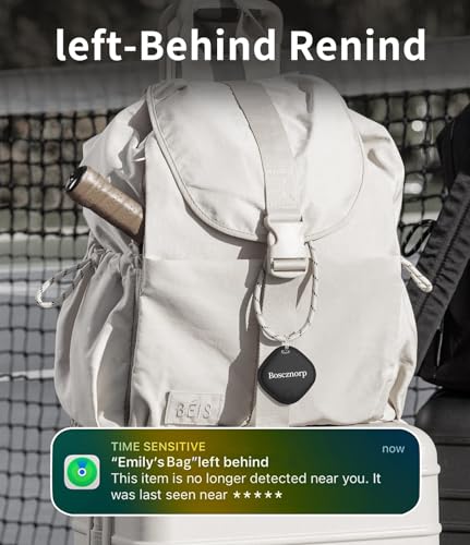 Boscznorp Air Tags-2 Pack Item Finders Work For Apple Find My (Ios Only) App Tracker Tags For Keys, Luggage thumb #3