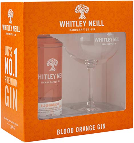 Whitley Neill Blood Orange Gin Geschenkbox mit Glas 0,7l - 43% – Bild 5