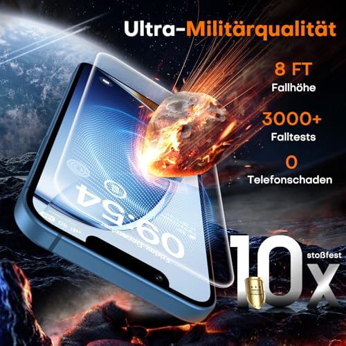 Panzerglas für iPhone 13 Mini von Tocol 2 Stück, 9H Schutzfolie