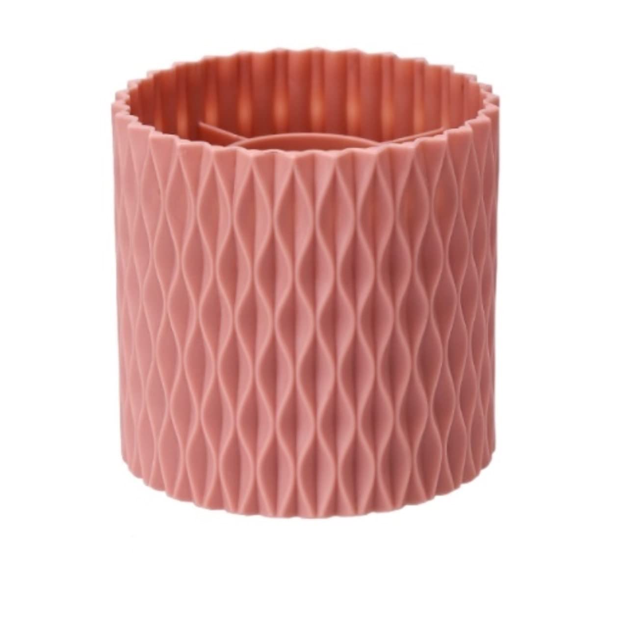 Organizer Trucchi Portatrucchi Secchio Portaoggetti Per Pennelli Per Trucco Scatola Portaoggetti Cosmetica Portatile Semplice Organizer Per Trucco Da Scrivania Porta Trucchi Organizer Bagno(Pink)