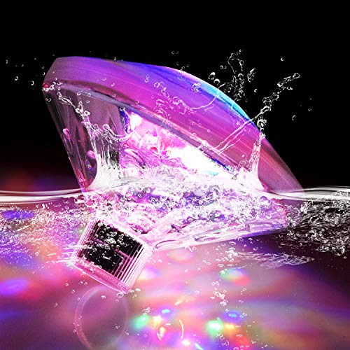 Esoes LED Bath Lights Corlorful Floating Pool Tub Light RGB Hot Tub Disco Light Waterproof...