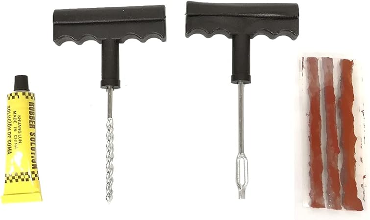 Amazon パンク修理キット パンク直し パンク 車 バイク リペアセット リーマー フックニードル ラバー セメント シール メンテナンス 緊急処理 修理 処置 タイヤ修理ツールキット 車 バイク Amazon パンク修理キット パンク直し パンク 車 バイク リペアセット リーマー フックニードル ラバー セメント シール メンテナンス 緊急処理 修理 処置 タイヤ修理ツールキット 車 バイク
